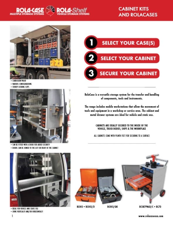 Catalog,Publication,Rola-Case Rola-Shelf - Catalog - Van Shelving and More