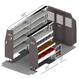 RSFMHSP-FTM148 Ford Transit Service Bin Package