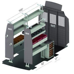 RSFMHRLS -RPH159 Ram Promaster Locksmith Bin Package