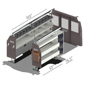 RSLLRHV-CH155 Chevy Express HVAC Bin Package