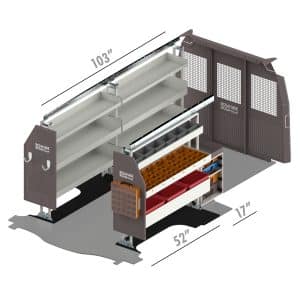 RSLLRSP-CH155 Chevy Express Service Bin Package
