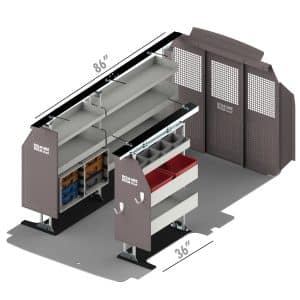 RSLRFSP-FTL130 Ford Transit Service Bin Package