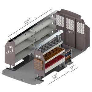 RSLLRSP-FTL148 Ford Transit Service Bin Package