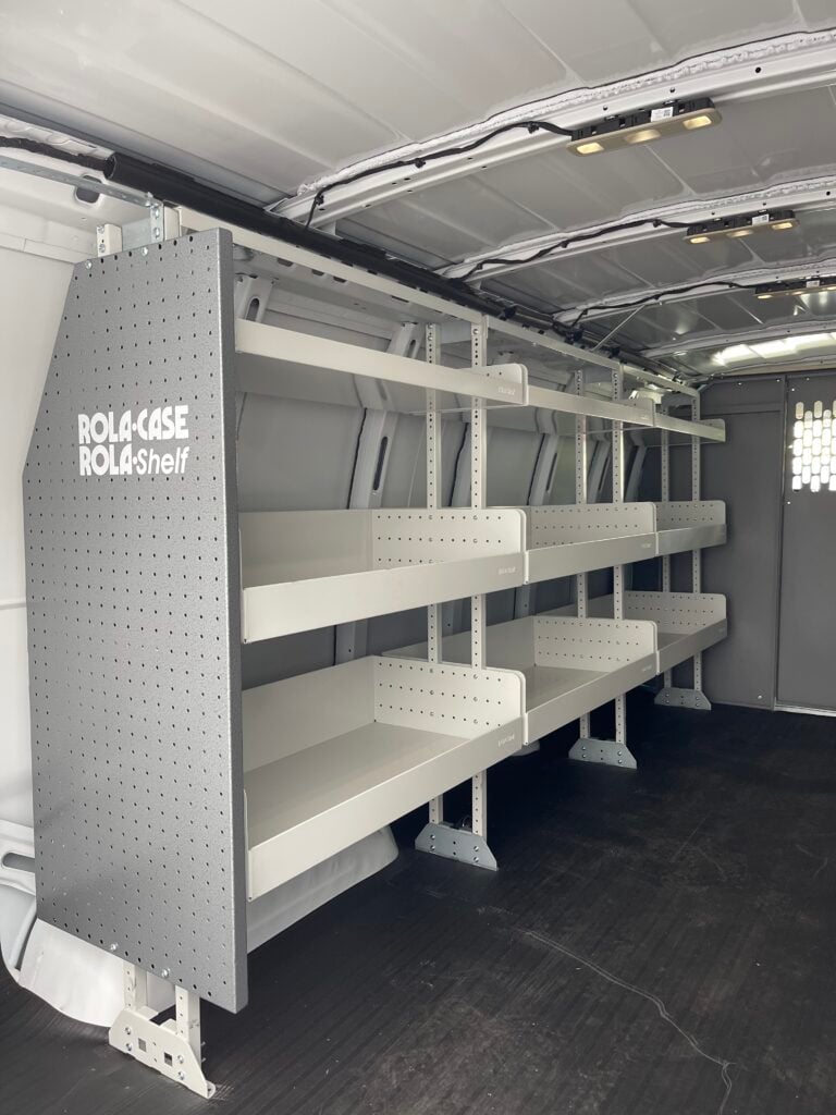 chevy van shelving